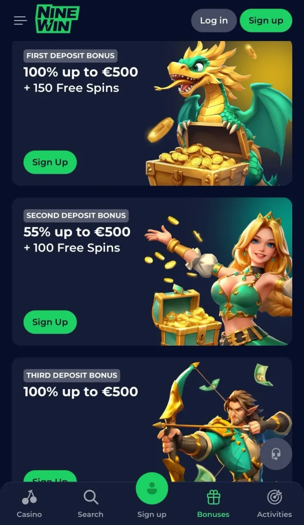 deposit bonuses